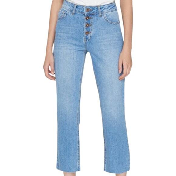 koton Denim - KOTON Button High Waist Light Wash Jeans 32 / 32